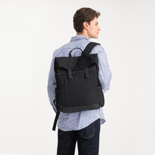 Kono Waterproof Large Capacity School Laptop Backpack - Black | EM2114