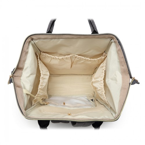 Miss Lulu Multi-Function Baby Diaper Changing Backpack - Grey | Spacious & Stylish