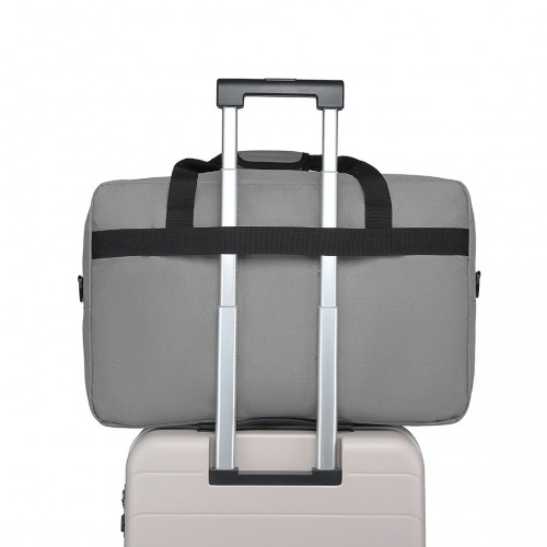 Kono Lightweight Multi Purpose Unisex Sports Travel Duffel Bag - Grey