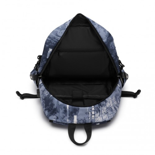 Kono Business Laptop Backpack with USB Charging Port - Cloudy Blue