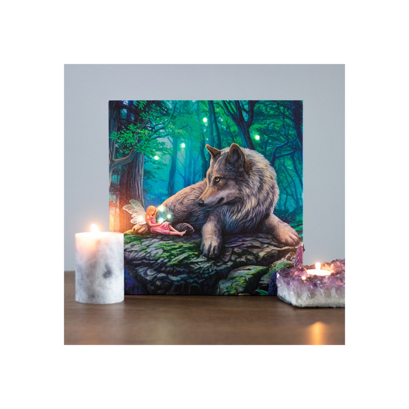 Fairy Stories Light Up Canvas Wall Print Plaque by Lisa Parker