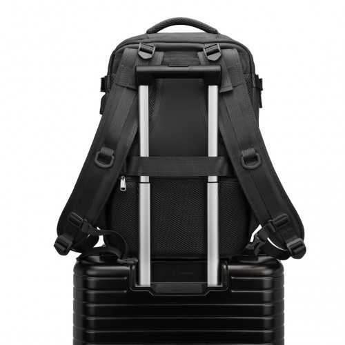 Kono Multi-Functional Breathable Travel Backpack With USB Charging Port And Shoe Compartment - Black