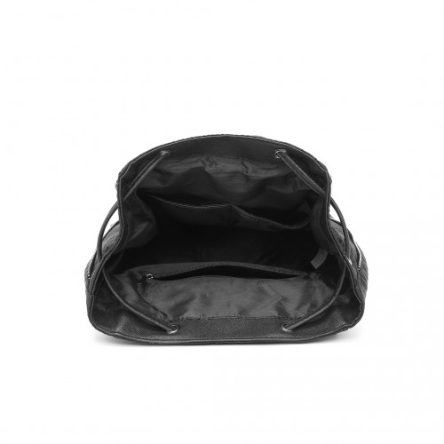 Miss Lulu Lightweight and Elegant Daily Backpack - Black | Stylish and Practical Backpack for Women