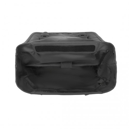 Kono PVC Coated Water-resistant Flap Backpack - Black | Streamlined & Innovative Design