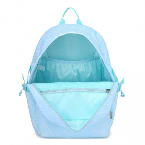 Kono Water-Resistant School Backpack with Secure Laptop Compartment - Blue, 15.4 Inch Laptop Sleeve, Spacious & Stylish for Commuting and Travel