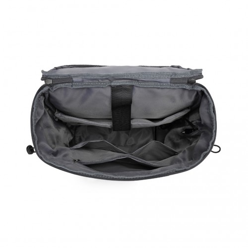 Kono Advanced Leisure Backpack with Reflective Safety Features, USB Charging, and Dedicated Laptop Sleeve - Grey