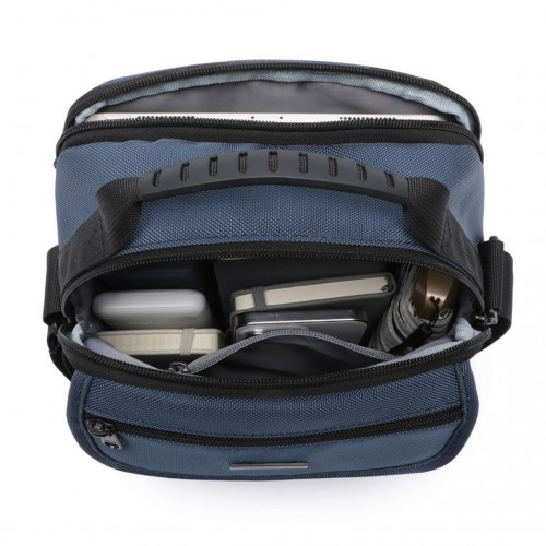 Kono Durable Men's Crossbody Shoulder Bag - Multipurpose Messenger Bag for Travel, Work, and Daily Use - Navy