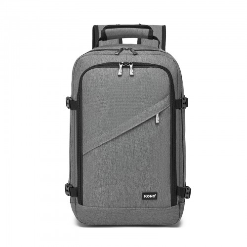 Kono Multi-purpose Business Carry-On Backpack - Fits 15.6" Laptop, Ideal for Work, Travel & Daily Commute - Grey
