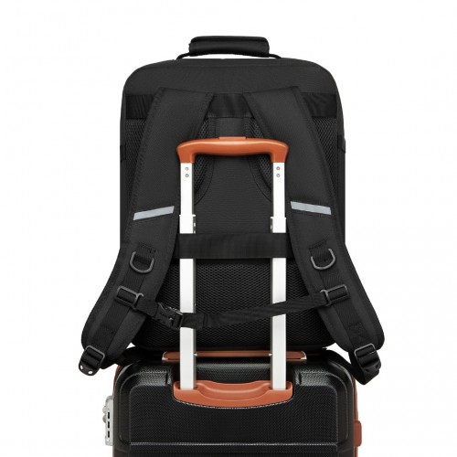 Kono Multi-purpose Business Medium-sized Backpack – Fits 15.6" Laptop, Ideal for Work, Travel & Daily Commute - Black