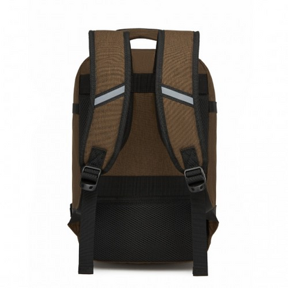 Kono Multi-purpose Business Carry-On Backpack – Fits 15.6" Laptop, Ideal for Work, Travel & Daily Commute - Brown