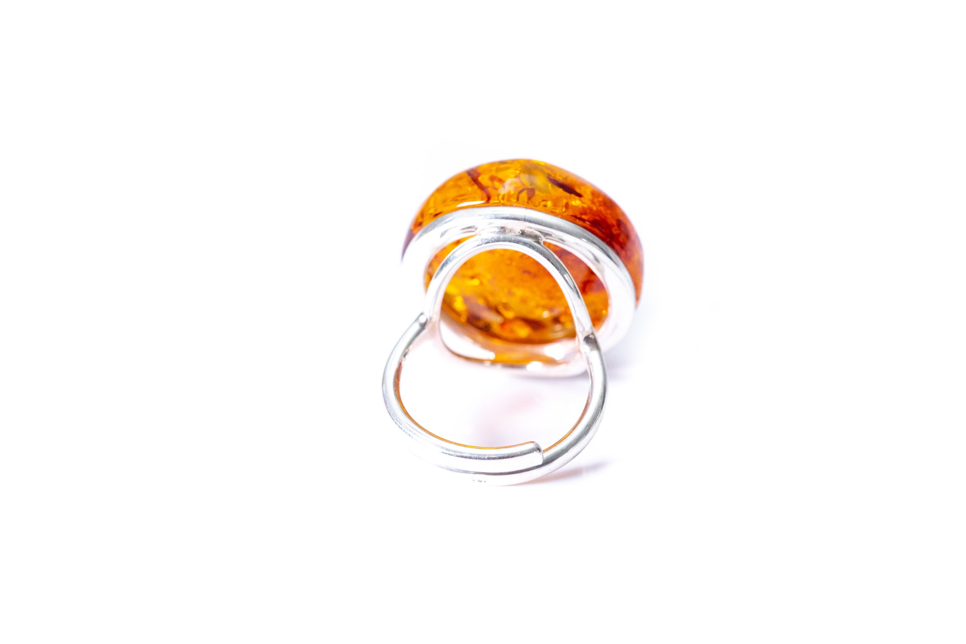 Big Amber Cocktail Ring