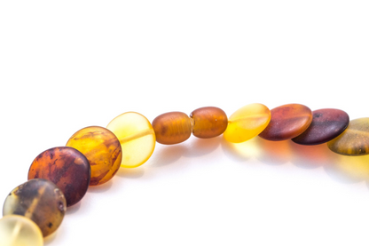 Colourful Round Amber Medium Bead Necklace