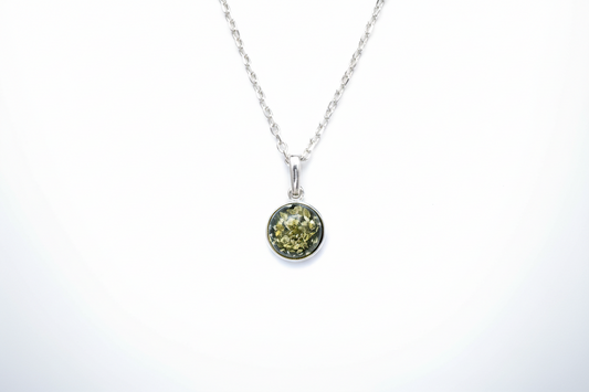 ESSENTIALS Mini Green Amber Pendant