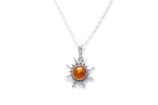Mini Amber Sun Necklace