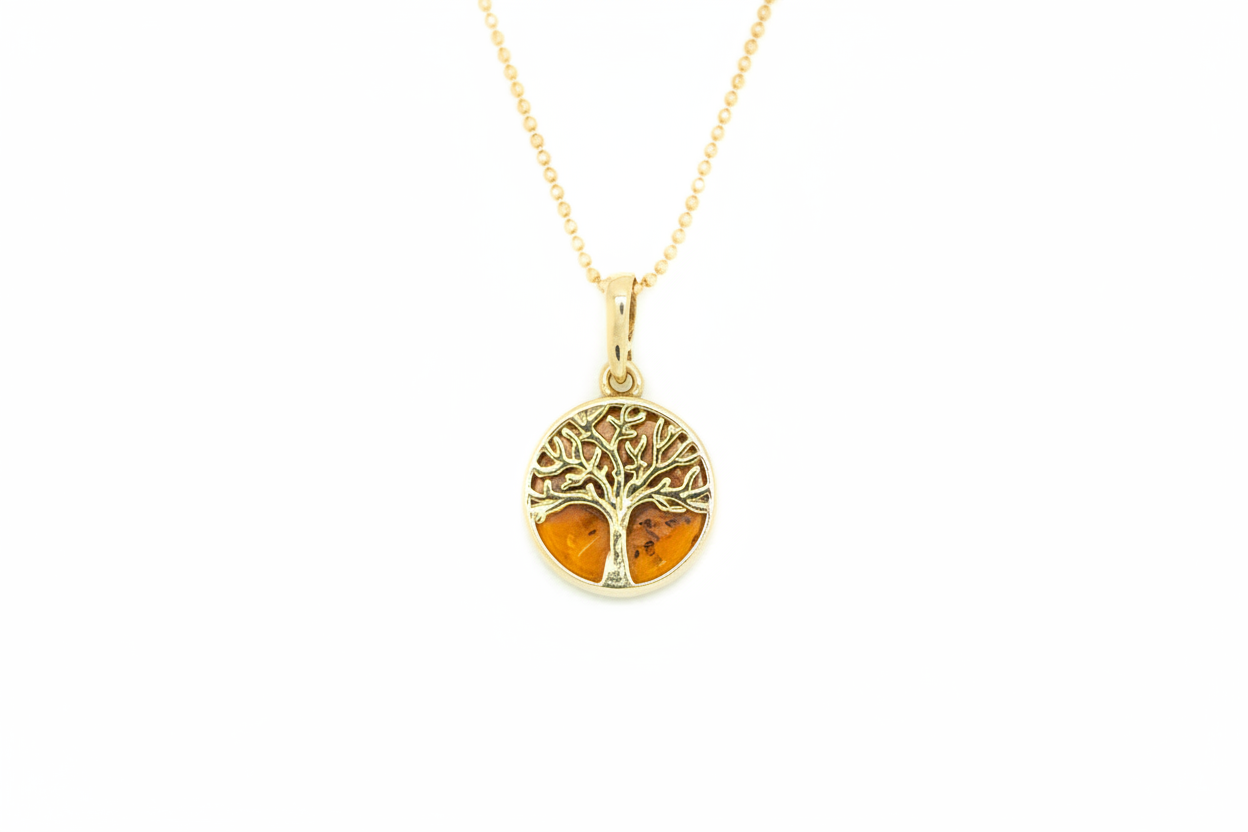 Mini Gold Plated Tree of Life Pendant