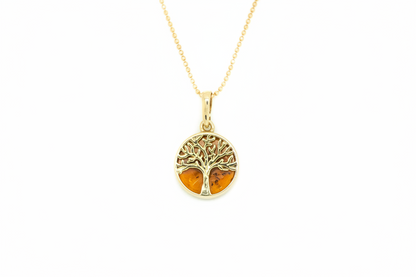 Mini Gold Plated Tree of Life Pendant