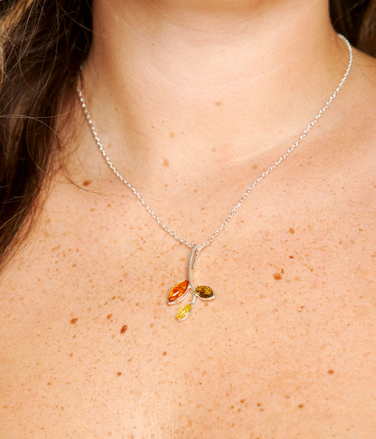 Little Multicolour Amber Pendant