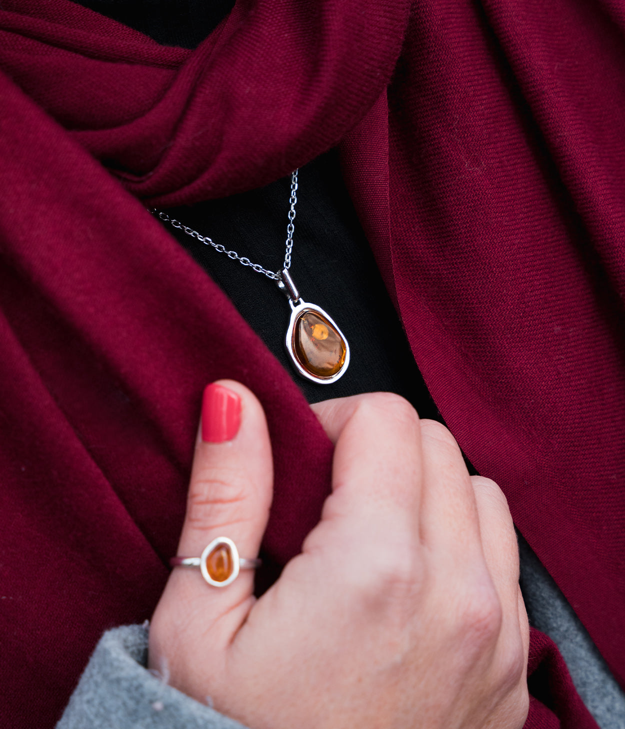 Amber ELEMENT Stacking Ring