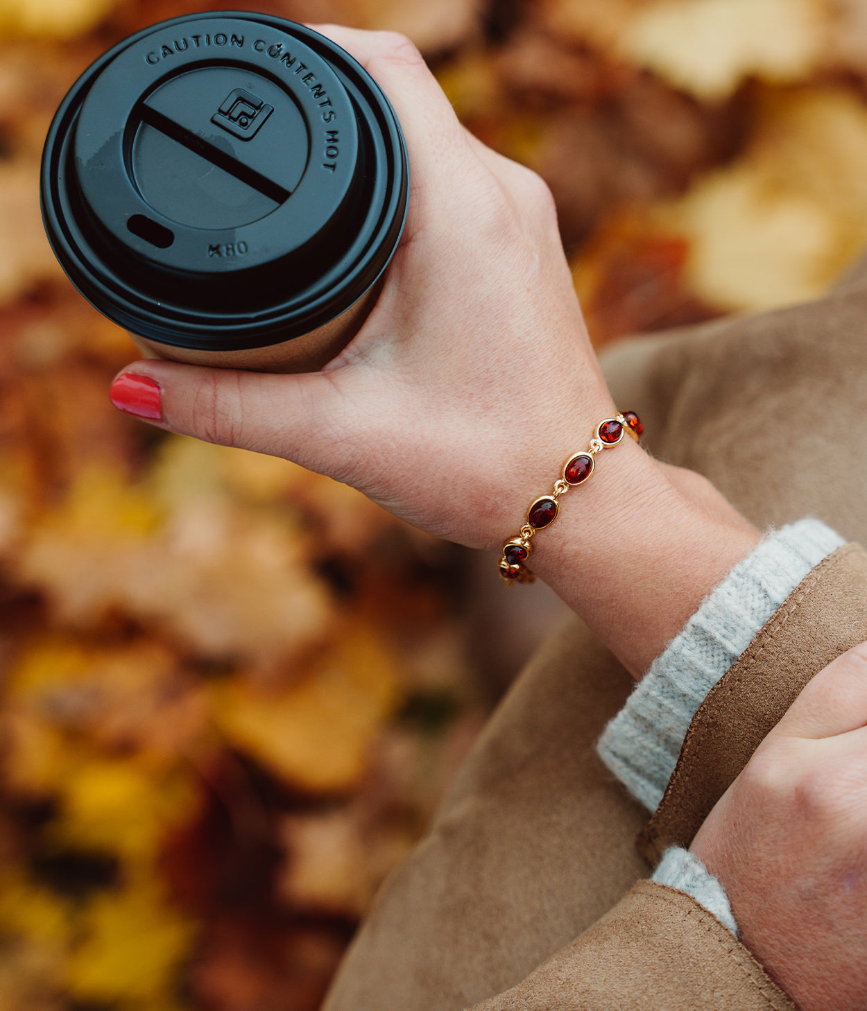 Gold Plated Dainty Oval Bracelet