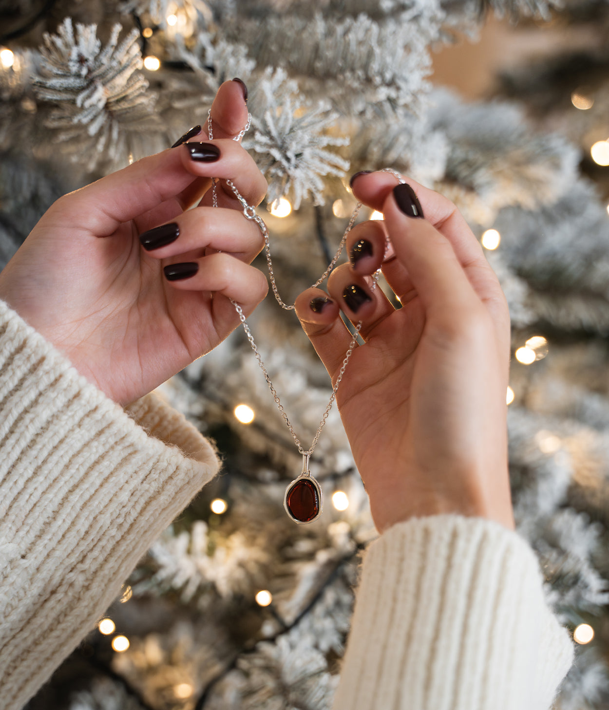 Cherry Amber ELEMENT Pendant Necklace