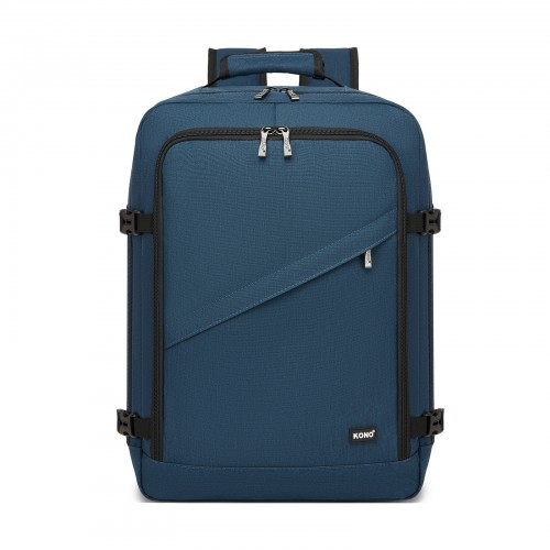 Kono Multi-purpose Business Backpack - Fits 15.6" Laptop, Ideal for Work, Travel & Commute - Navy