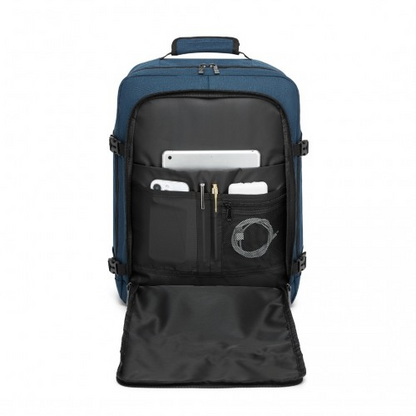 Kono Multi-purpose Business Backpack - Fits 15.6" Laptop, Ideal for Work, Travel & Commute - Navy