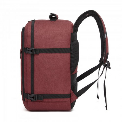 Kono Multi-purpose Business Carry-On Backpack–Fits 15.6" Laptop, Ideal for Work, Travel & Daily Commute - Burgundy