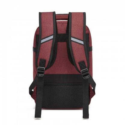 Kono Multi-purpose Business Carry-On Backpack–Fits 15.6" Laptop, Ideal for Work, Travel & Daily Commute - Burgundy