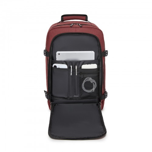 Kono Multi-purpose Business Carry-On Backpack–Fits 15.6" Laptop, Ideal for Work, Travel & Daily Commute - Burgundy