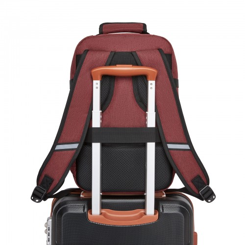 Kono Multi-purpose Business Carry-On Backpack–Fits 15.6" Laptop, Ideal for Work, Travel & Daily Commute - Burgundy
