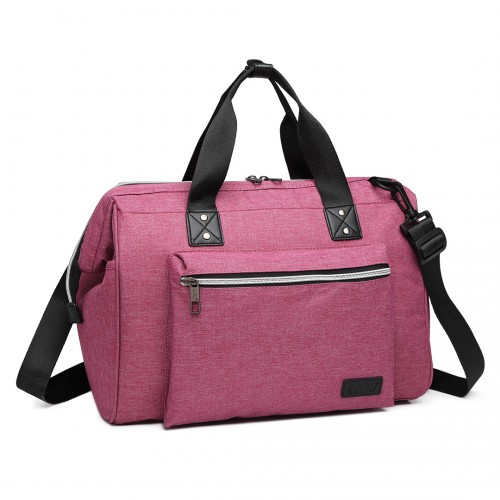Kono Maternity Baby Changing Bag - Pink | Travel Shoulder Bag for Moms
