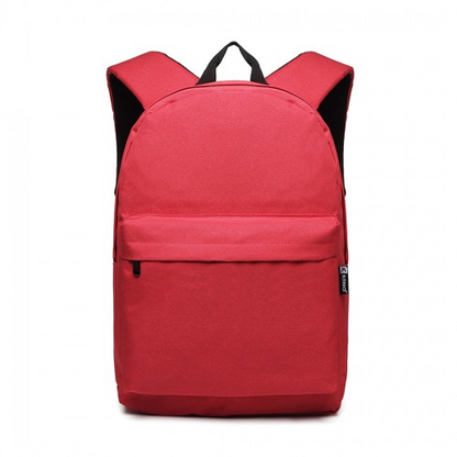 Kono Durable Polyester Everyday Backpack With Sleek Design - Red | Perfect for Daily Use