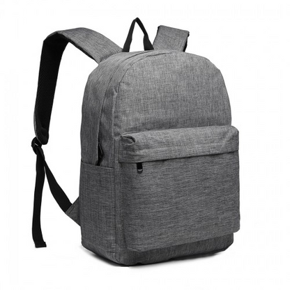 Kono Durable Polyester Everyday Backpack With Sleek Design - Grey