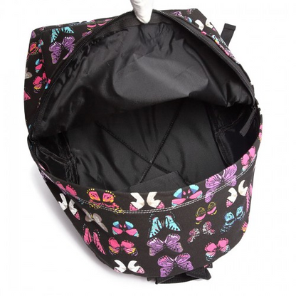 Miss Lulu Large Butterfly Backpack in Black - Stylish & Functional