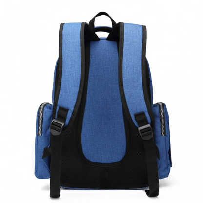 Kono Large Capacity Multi Function Baby Diaper Backpack - Blue | E6706