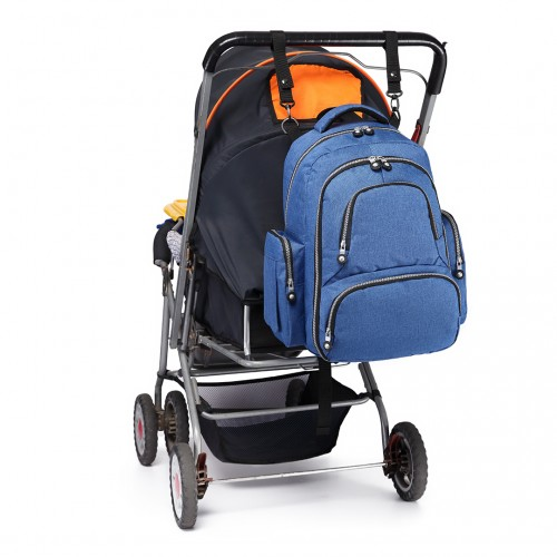 Kono Large Capacity Multi Function Baby Diaper Backpack - Blue | E6706