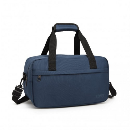 Kono Lightweight Multi Purpose Unisex Sports Travel Duffel Bag - Navy
