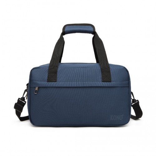 Kono Lightweight Multi Purpose Unisex Sports Travel Duffel Bag - Navy
