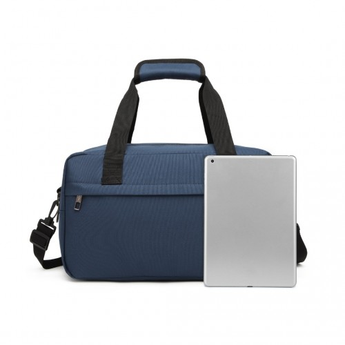 Kono Lightweight Multi Purpose Unisex Sports Travel Duffel Bag - Navy