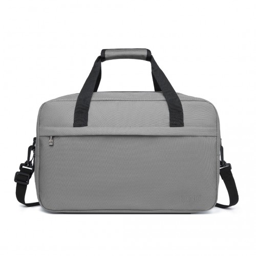 Kono Lightweight Multi Purpose Unisex Sports Travel Duffel Bag - Grey