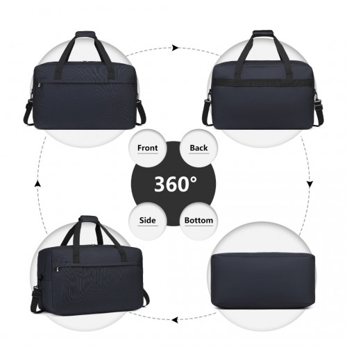 Kono Lightweight Multi Purpose Unisex Sports Travel Duffel Bag - Dark Blue