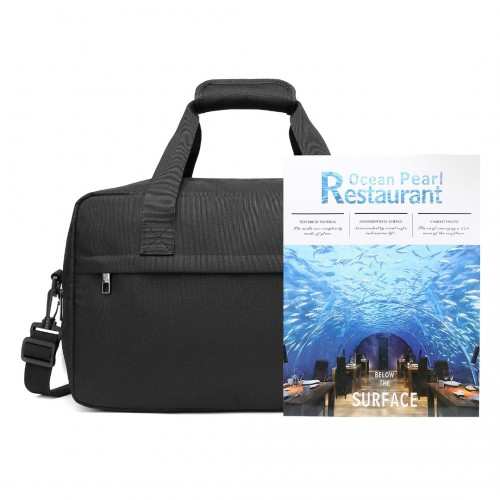 Kono Lightweight Multi Purpose Unisex Sports Travel Duffel Bag - Black