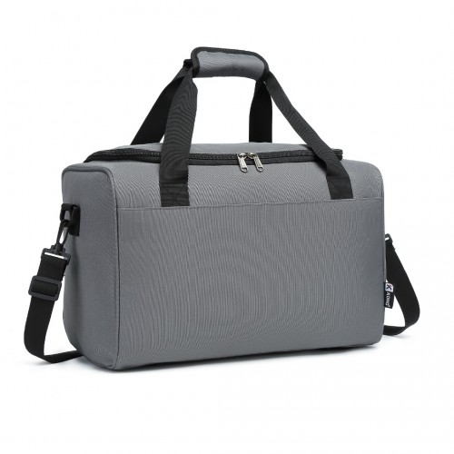 Kono Structured Travel Duffle Bag - Grey | Premium Quality, Water Resistant, Spacious, Versatile