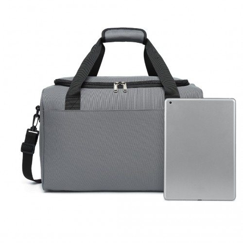 Kono Structured Travel Duffle Bag - Grey | Premium Quality, Water Resistant, Spacious, Versatile
