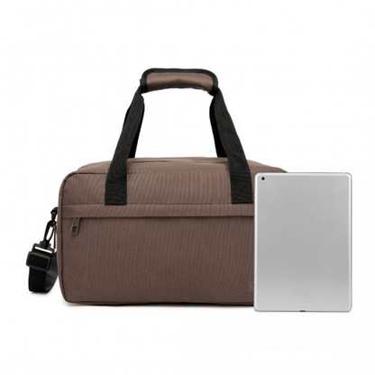 Kono Lightweight Multi Purpose Unisex Sports Travel Duffel Bag - Brown