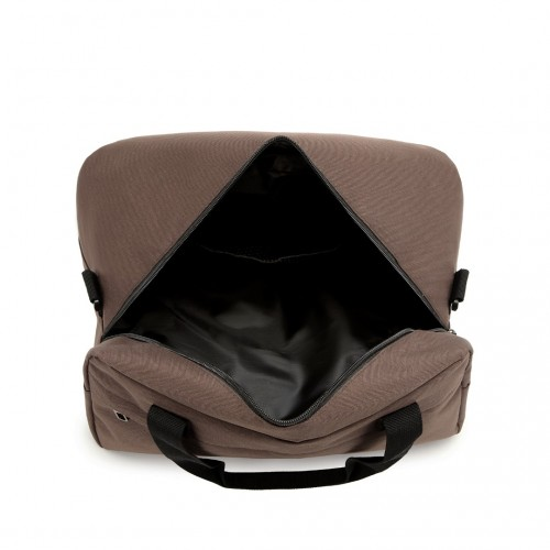 Kono Lightweight Multi Purpose Unisex Sports Travel Duffel Bag - Brown