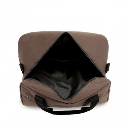 Kono Lightweight Multi Purpose Unisex Sports Travel Duffel Bag - Brown