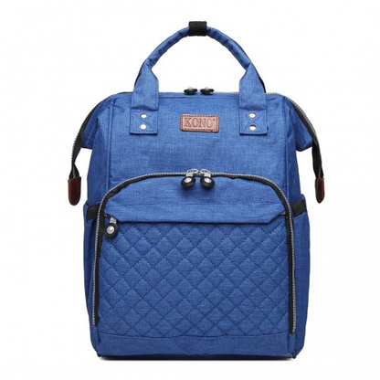 Kono Wide Open Baby Diaper Changing Backpack - Blue | Stylish & Versatile Baby Bag