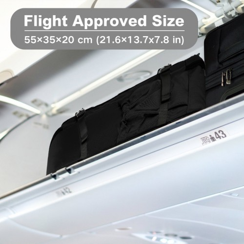 Kono Multifunctional Portable Travel Backpack Cabin Luggage Bag - Black