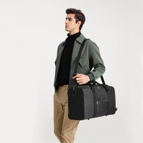 Kono Waterproof Lightweight Travel Duffle Bag Sports Holdall - Black